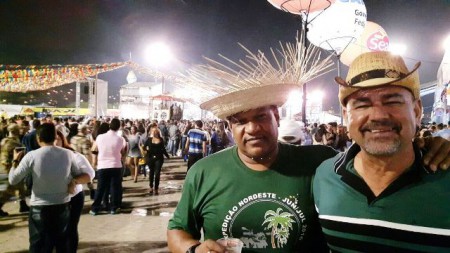 Dentro do Parque de Eventos de Caruaru